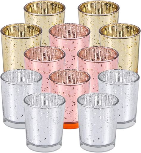 Harapu Votive Candle Holders Mercury Glass Tealight | Ubuy India