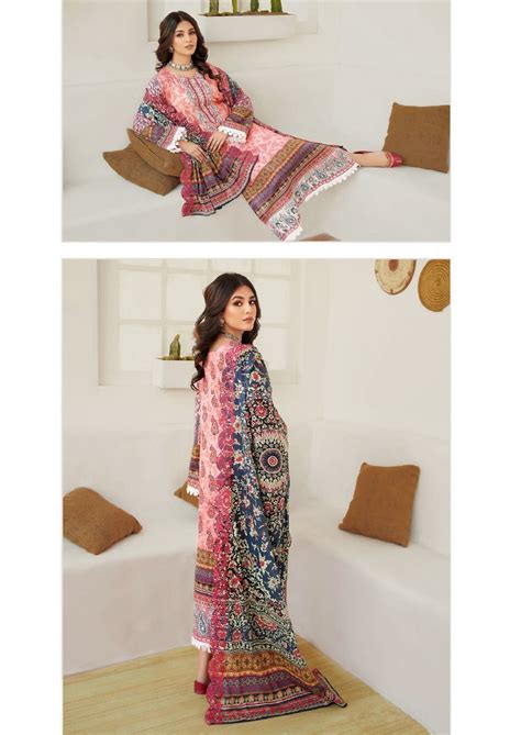 Al Karam Mushq 4 Embroidered Printed Karachi Cotton Dress Material