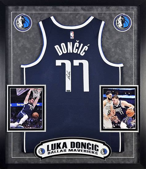 Luka Doncic Autographed Dallas Mavericks Jersey Framed
