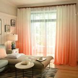 Shading Effect Premium Blackout Curtains - Orange – Shoppers Fortune
