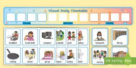 Visual Timetable (teacher made) - Twinkl