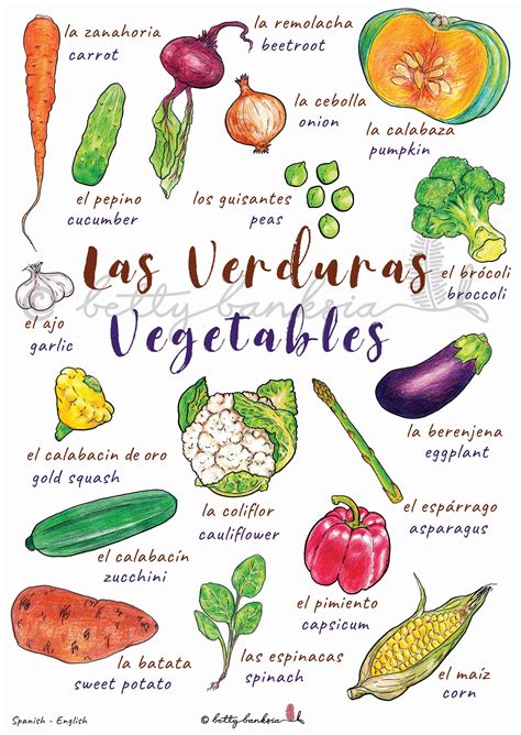Las Verduras In Spanish - Uno