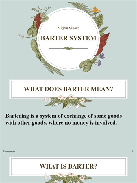 Barter System Sample 的图像结果