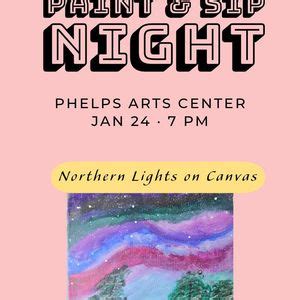 Paint & Sip Night featuring the Northern Lights, 15 Church Street ...