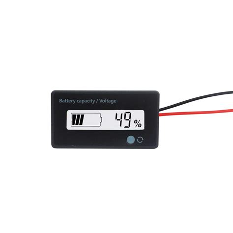Buy 12V 24V 36V 48V Battery Meter, Battery Capacity Voltage Indicator ...