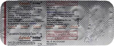 Levosiz 5 MG Tablet (10): Uses, Side Effects, Price & Dosage | PharmEasy
