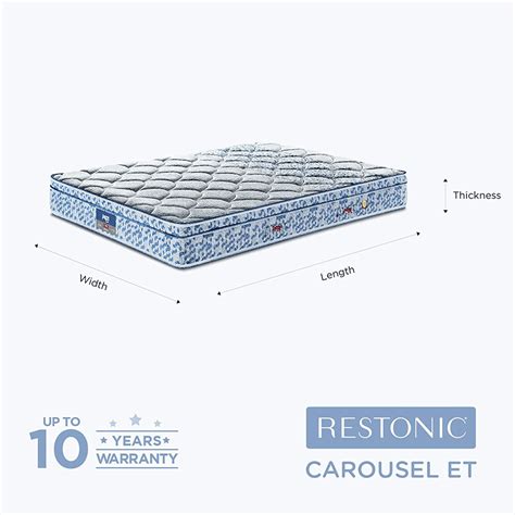 Peps Restonic Carousel Euro Top 6 inch Pocketed Spring Mattress With F
