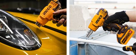 INGCO Cordlesss Heat Gun With 3 Pcs nozzles, With 4.0 Ah Large Battery ...