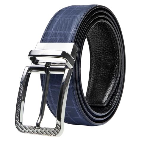 Men belt genuine leather luxury brand waist belt DUBULLE alloy pin ...