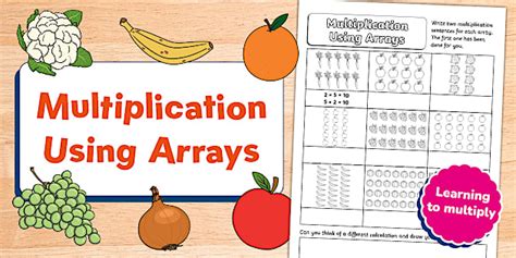 Multiplication Using Arrays Activity Sheet | Twinkl Maths