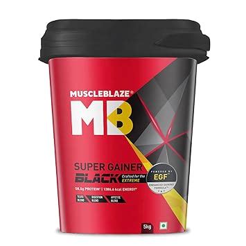 MuscleBlaze Super Gainer Black with Enhanced Gaining Formula™- Appetite ...