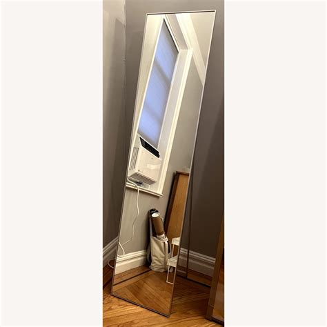 CB2 Infinity Standing Silver Floor Length Mirror - AptDeco