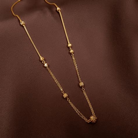 Buy Chic Chisel Gold Chain 22 KT yellow gold (7.3 gm). | Online By ...