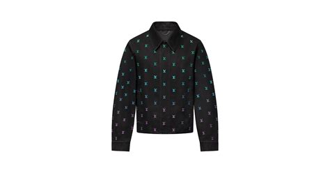 LV Blason Gradient Embroidered Denim Coach Jacket - Ready-to-Wear ...