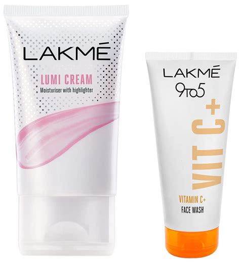 LAKMÉ Lumi Cream, 30 Gm & Lakme 9To5 Vitamin C Facewash With ...