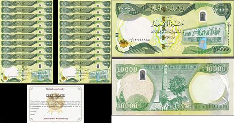 IRAQI Dinar 200,000 (20 x 10,000) Newly Issued HYBRID (2020-23) With C ...
