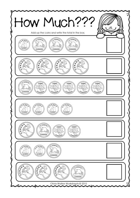 Canadian Money Worksheets - Counting Coins ! #mathtutor | Money ...