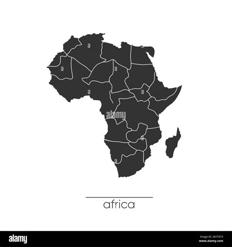 Africa map Black and White Stock Photos & Images - Alamy - map of africa black and white