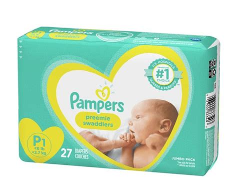 Pampers Swaddlers Diapers Size Preemie, 27 Count - Walmart.com