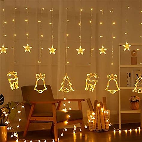 Buy The Purple Tree Plastic Christmas Reindeer LED Curtain Lights -2.5 ...