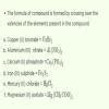 7] Copper - 8] Iron - 9] Lead - 10] Silver - e] hydroxide f] oxide ...
