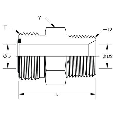 World Wide Fittings ORFS to Male Pipe Connector Stainless Steel ...