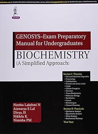 Buy GENOSYS – Exam Preparatory Manual for Undergraduates: Biochemistry ...