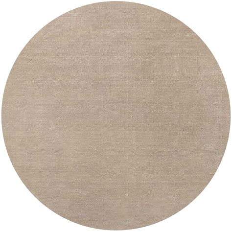Ahgly Company Indoor Round Mid-Century Modern Camel Brown Solid Area ...