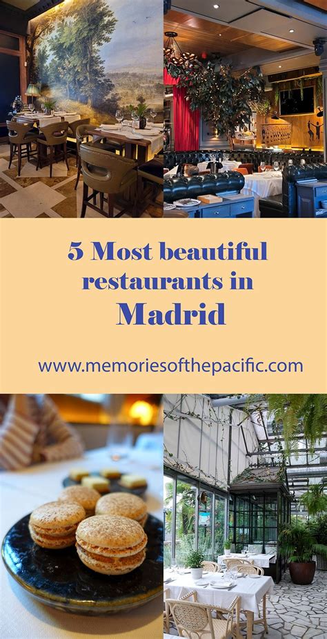 5 most beautiful restaurants in madrid – Artofit
