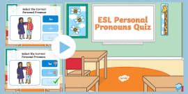 Personal Pronoun Picture Cards I ELA I Grammar