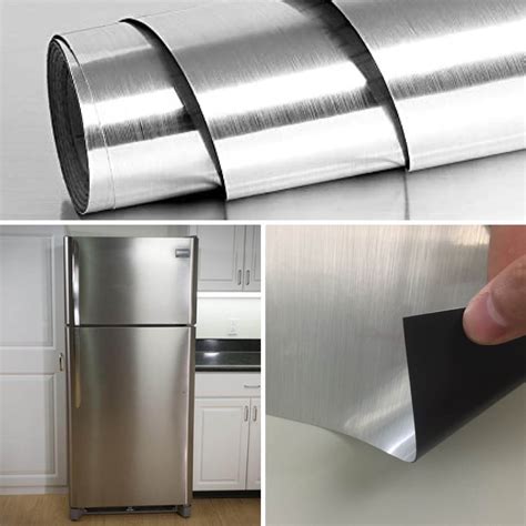 Magnetic Brushed Stainless Steel Refrigerator Cover Skins – Best ...