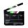 Buy ZORBES TV Film Movie Imported Clapboard Black Board with Colourful ...