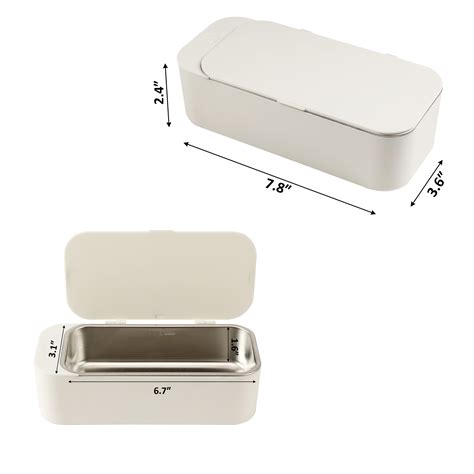 Ultrasonic Cleaner 17 Ounces (450ML) Portable Ultrasonic Glasses ...