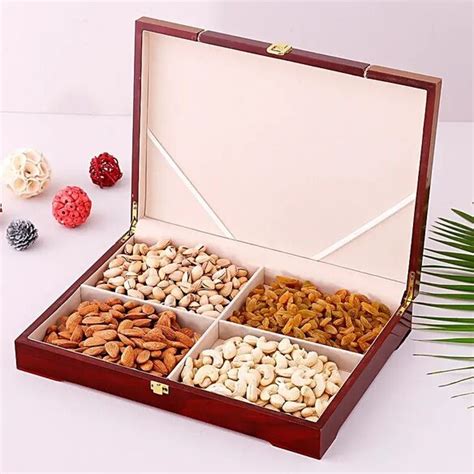 Get Premium Wooden Dryfruits Box | Yummycake