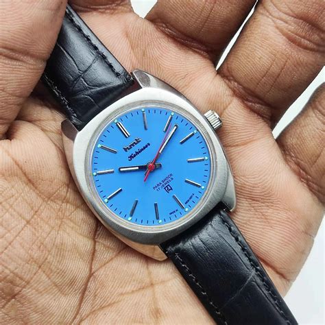HMT Kohinoor Stick Indices Watch - Timeless Blue Dial for Men ...