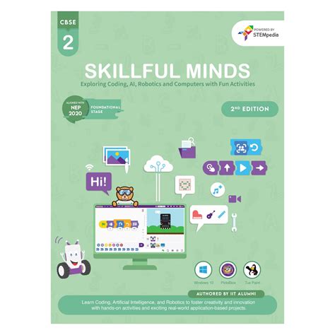 SKILLFUL MINDS CBSE AI, Coding, Robotics Class 2 Computer Book with ICT ...
