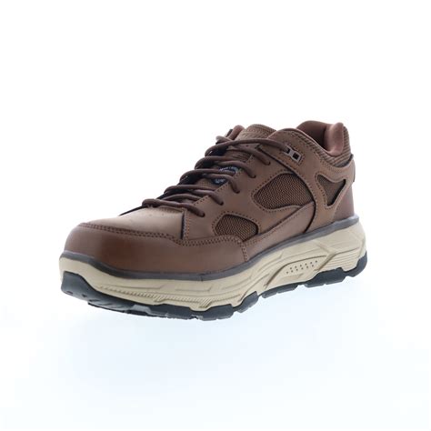 Skechers Work Relaxed Fit Max Stout Alloy Toe Mens Brown Athletic Shoe ...