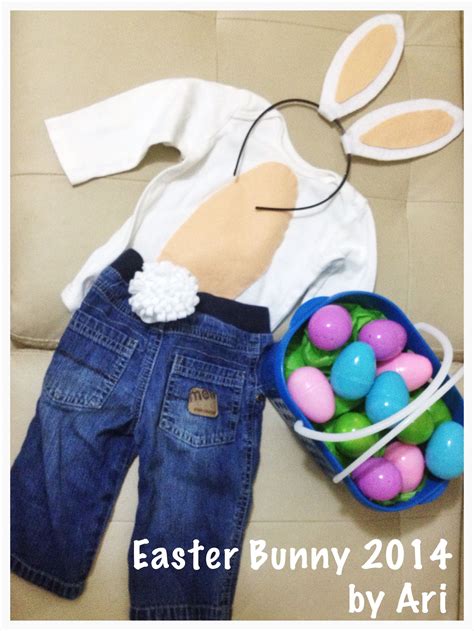 Homemade Easter Bunny costume. Felt ears on plastic headband, felt ...