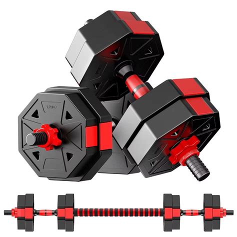 Adjustable Weights Dumbbells Set, Non-Rolling Adjustable Dumbbell Set ...
