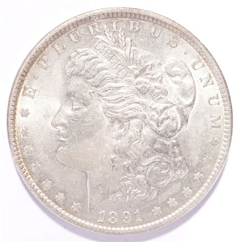 1891 Morgan Silver Dollar BU - Numismax