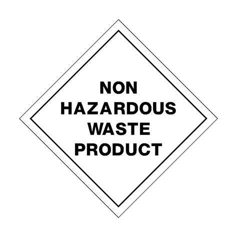 Non Hazardous Waste Product Sticker | Safety-Label.co.uk