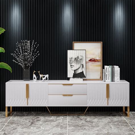 Heera Moti | Ean TV Stand | Large | White