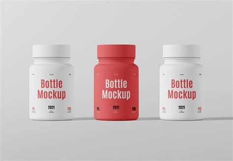 Mini Plastic Bottle PSD Mockup Download | Free Mockup World