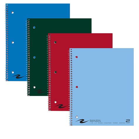 2-Subject Spiral Notebook - College Ruled - 11" x 9" - 100 Sheets ...