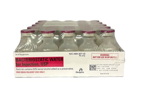 Diluent Bacteriostatic Water for Inj. MDV 30 mL (25/bx)