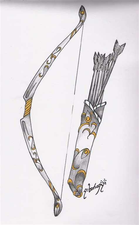 Bow And Arrow Drawing at PaintingValley.com | Explore collection of Bow ...