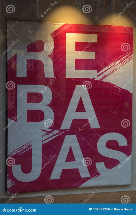 Announcement of the Sales in a Shop in Spanish Speaking Country ...