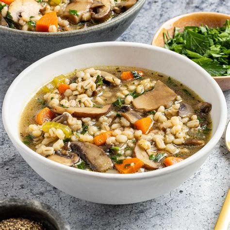 Easy Mushroom Barley Soup Recipe Slow Cooker Mushroom Barley Soup