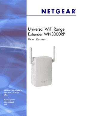 Fillable Online Universal WiFi Range Extender WN3000RP. Universal WiFi ...