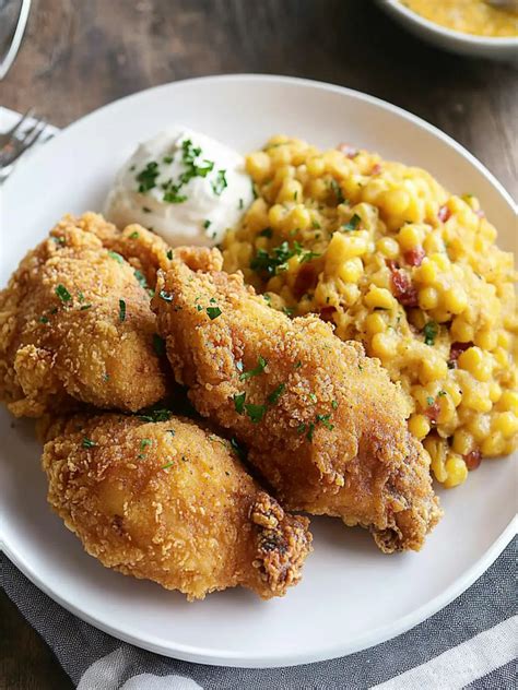 Crispy Cornmeal Fried Chicken – Healthier Comfort Food Delight - Juliet ...